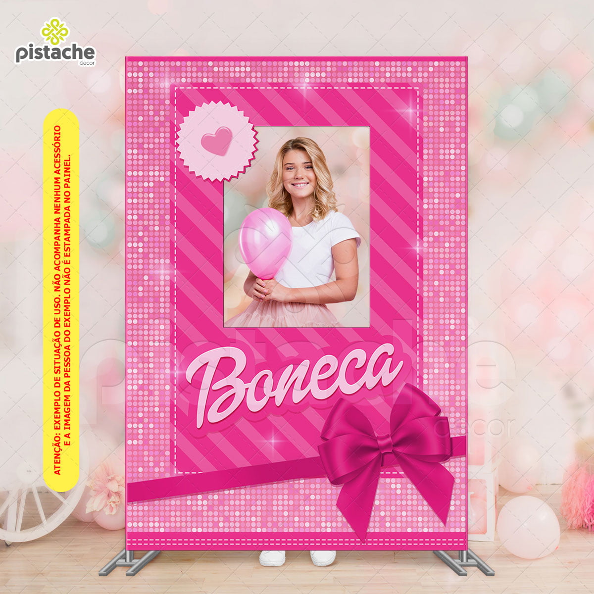 Painel Retangular Vertical Infantil Caixa De Boneca Vazado