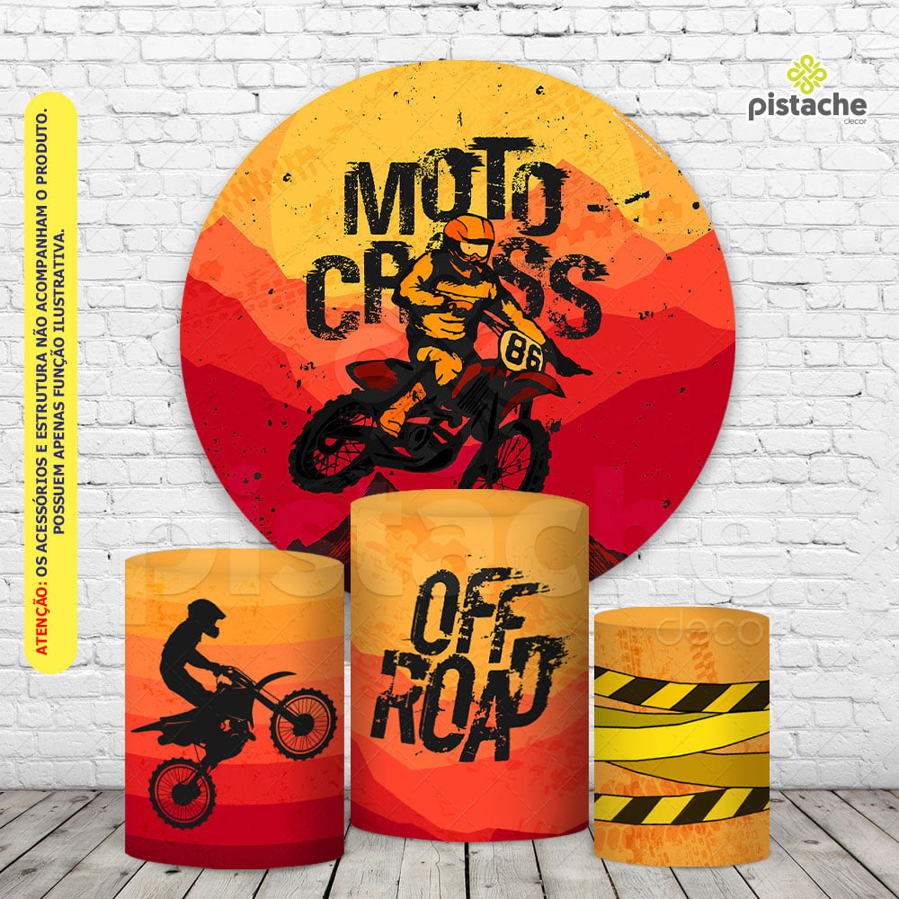 Moto, Quadro em MDF na cor preta com desenho de Moto Cross.…