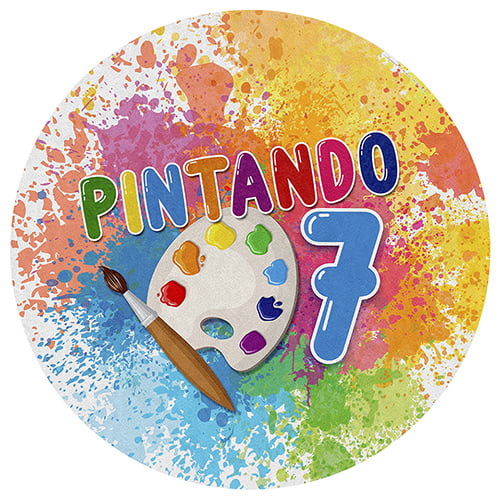 Kit Festa Redondo Pintando o 7 - Decoração Infantil