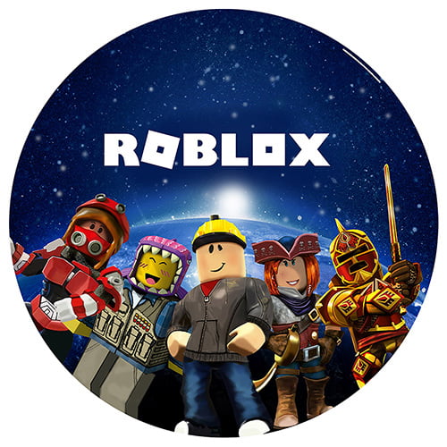 Painel Redondo Roblox 3d Sublimado Pistache Decor - e errado jogar roblox