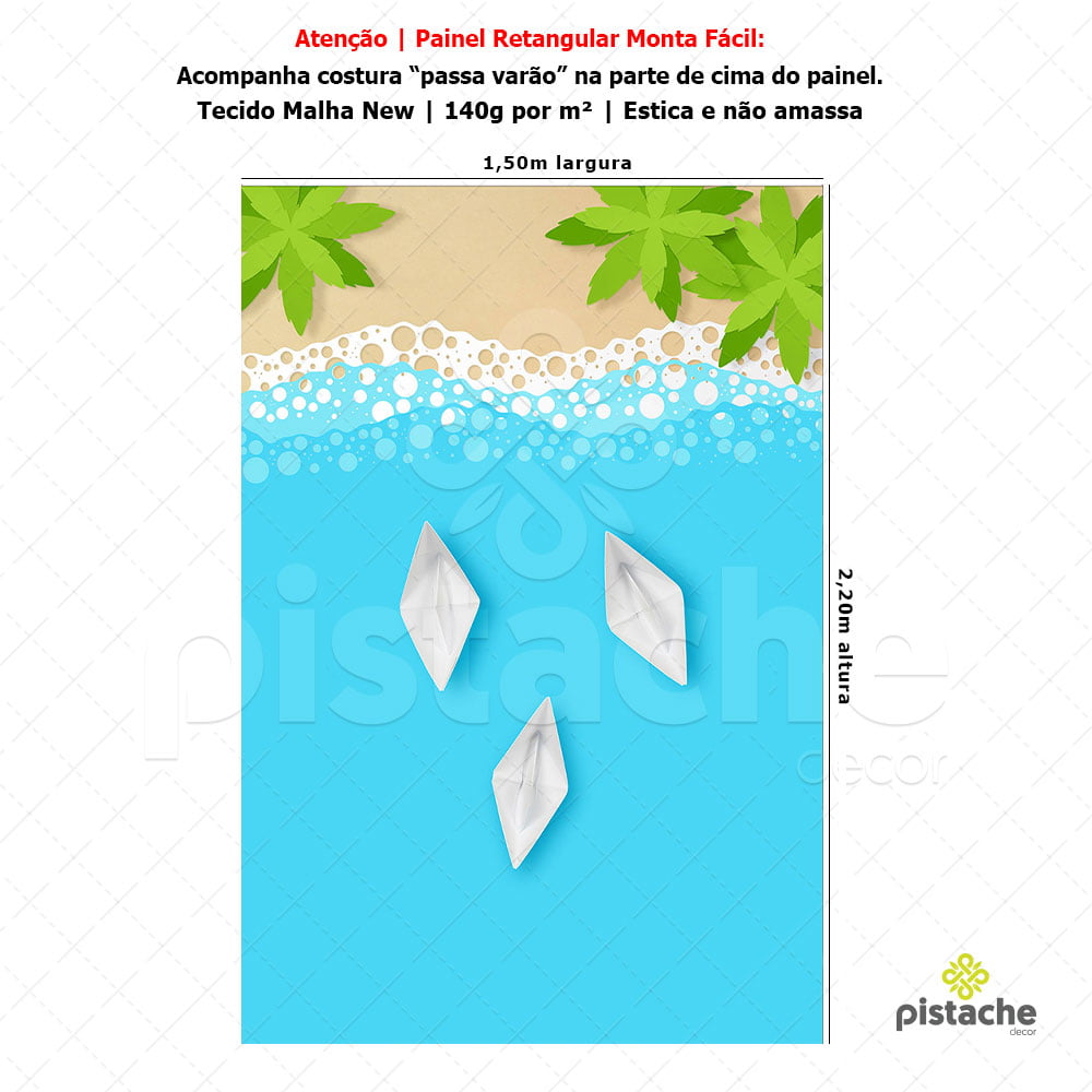 Painel de Festa Retangular Pool Party Vertical Infantil - Pistache Decor -  O maior site de sublimados para decoração de festa do Brasil